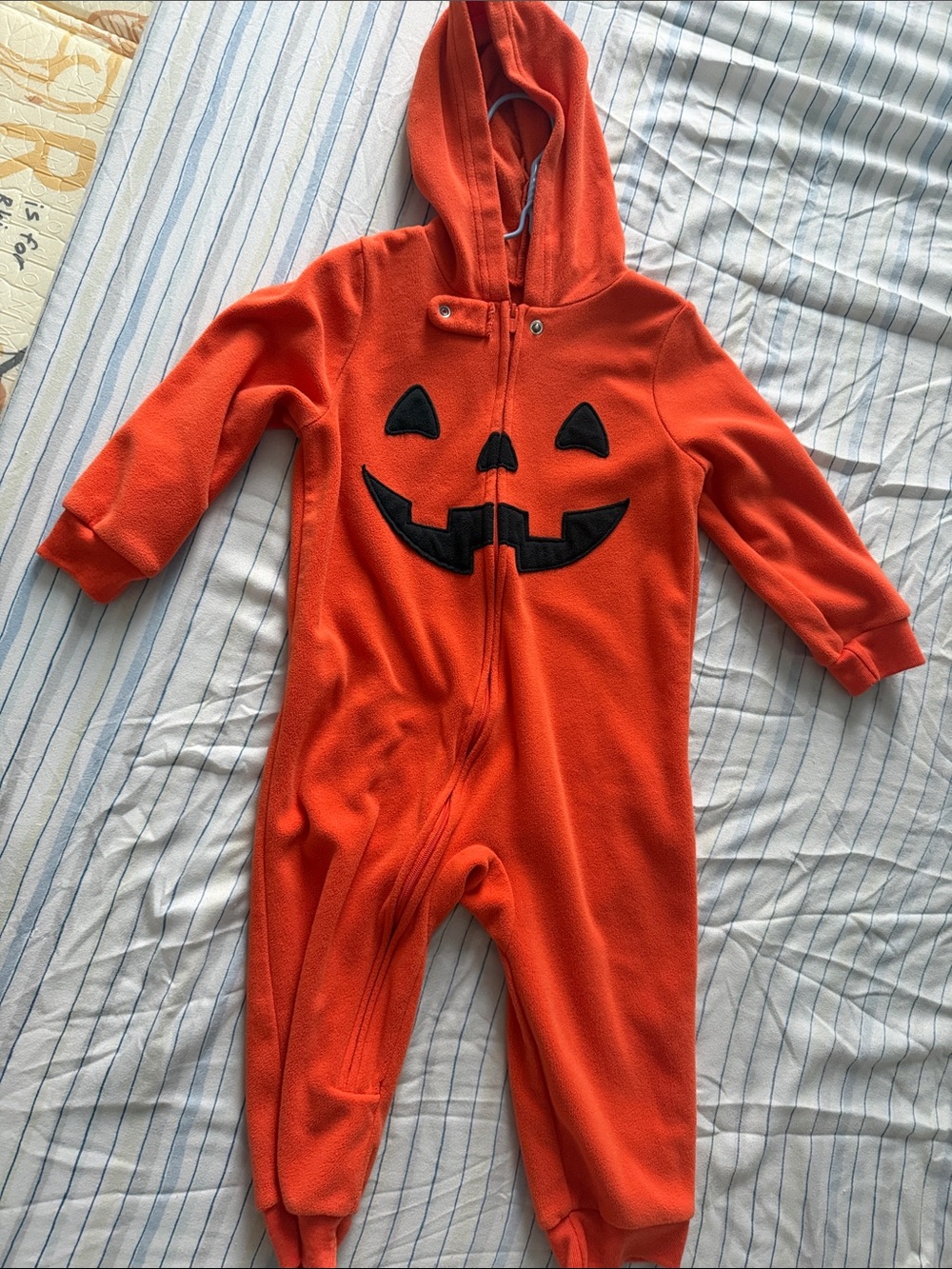 Carter's Bright Orange Fleece Hooded Sleepwear